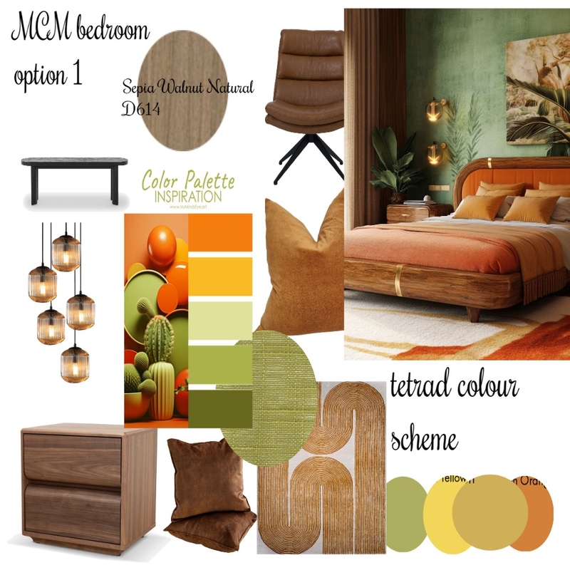 Mcm bedroom option 2 Mood Board by DMQuinn on Style Sourcebook
