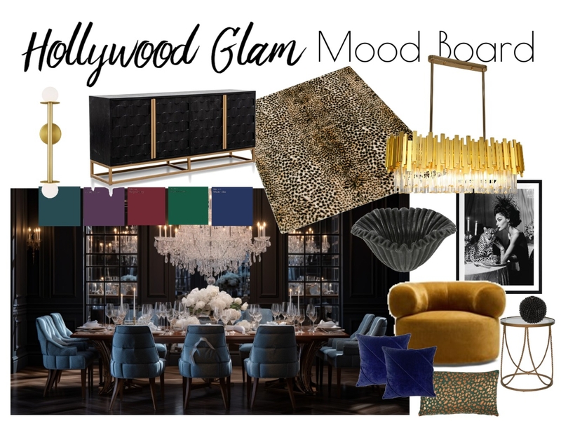 Hollywood Glam Mood Board by haileyfazzino on Style Sourcebook