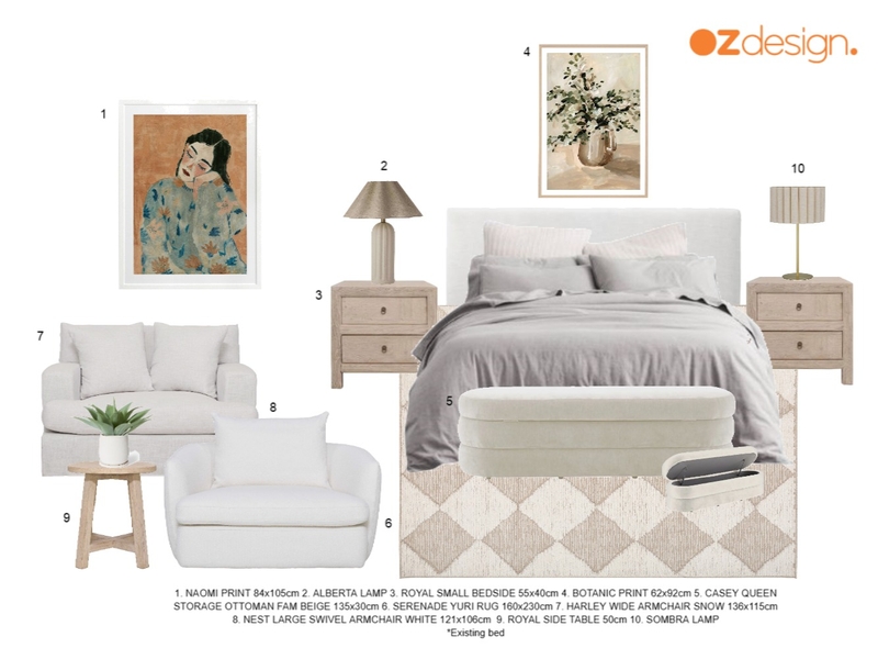 Master Bedrooom - Maree Ratcliffe Mood Board by Oz Design on Style Sourcebook