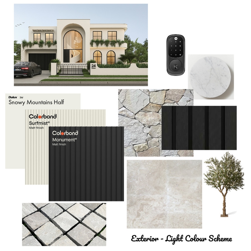 Snowy Mountains Half Exterior - Black Japan Mood Board by Sheilzy on Style Sourcebook