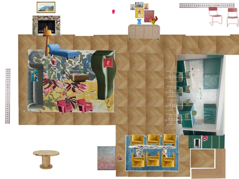 Great Room Space Planning Scale Mood Board by dl2407 on Style Sourcebook