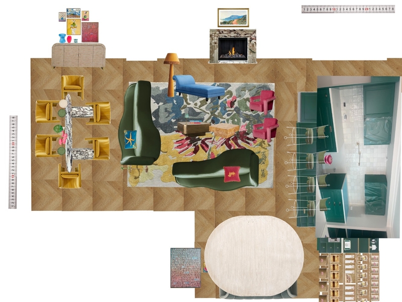 Great Room Space Planning Scale Mood Board by dl2407 on Style Sourcebook