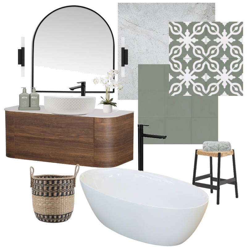 green bathroom Mood Board by admin@australianfloorstyle.com.au on Style Sourcebook