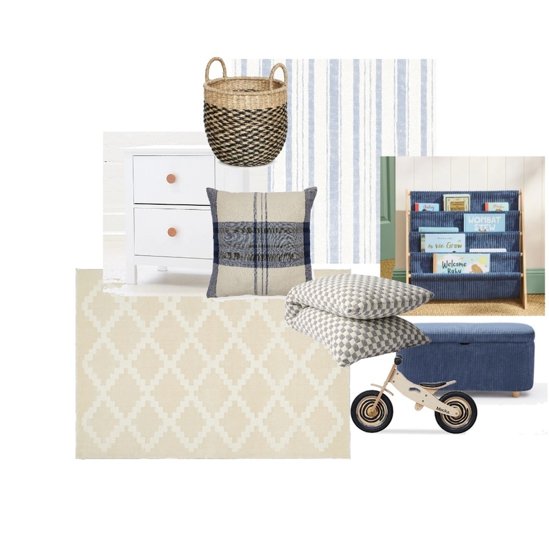 Boy's Bedroom - Blue and Neutrals Mood Board by Miss Amara on Style Sourcebook