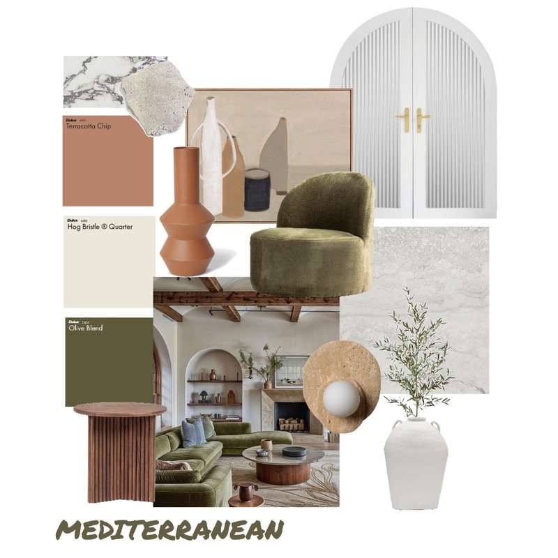 Mediterranean Living Mood Board by zoelanii on Style Sourcebook