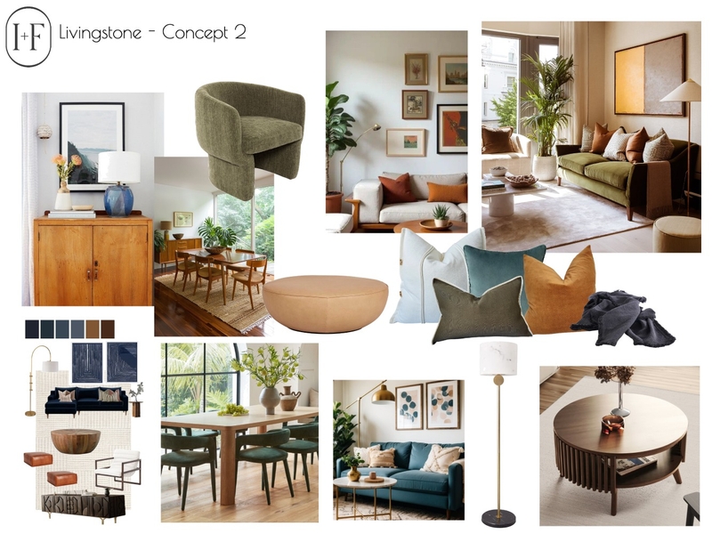 Livingstone - Concept 2 Mood Board by Ivy + Finch Design on Style Sourcebook