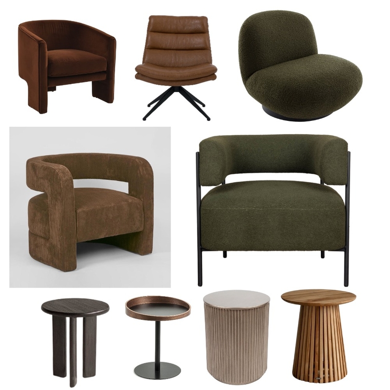 Coronis Podcast Room - Occasional Chairs & Side tables Mood Board by ash_sellinstyle on Style Sourcebook