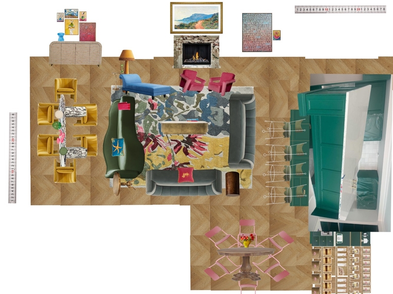 Great Room Space Planning Scale Mood Board by dl2407 on Style Sourcebook