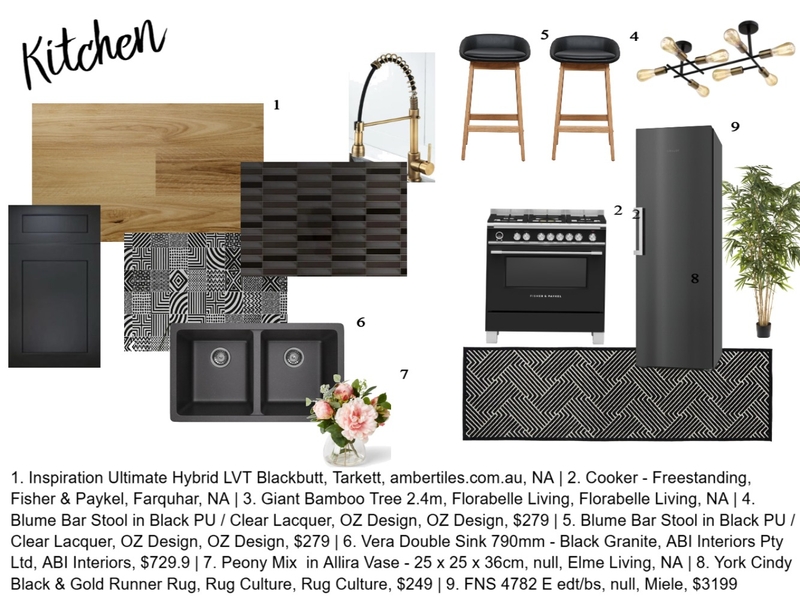 Kitchen black Mood Board by jayjay1234 on Style Sourcebook