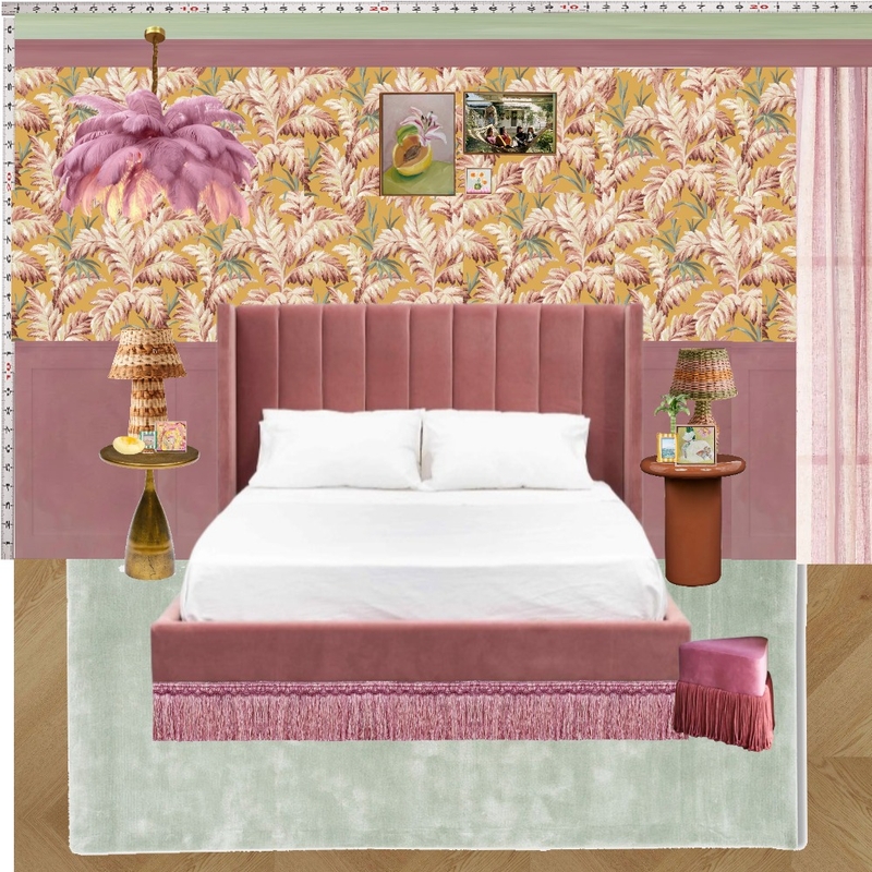 Old Hollywood Bedroom Wall Mood Board by dl2407 on Style Sourcebook