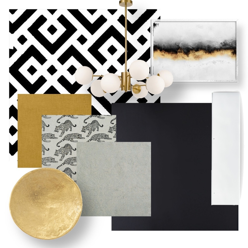 Black & Gold Mood Board by Hanna Laine on Style Sourcebook