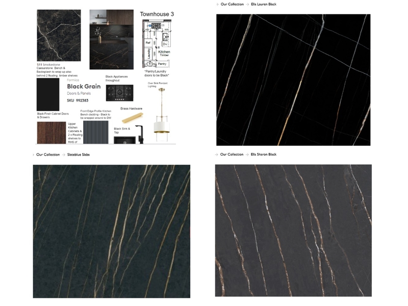 T3 Benchtops Mood Board by staged design on Style Sourcebook
