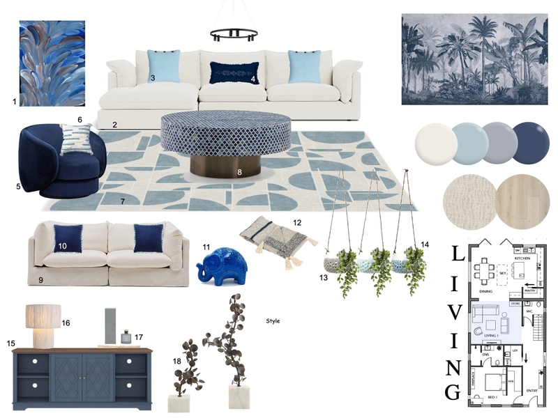 Living Room Sample Board Mood Board by Riya G on Style Sourcebook