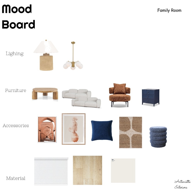 family room Mood Board by Antoniette on Style Sourcebook