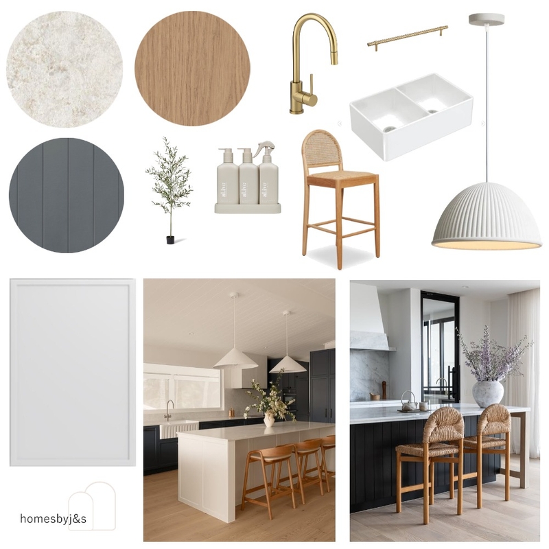 Dark Hamptons/Coastal Kitchen Mood Board by homesbyj&s on Style Sourcebook