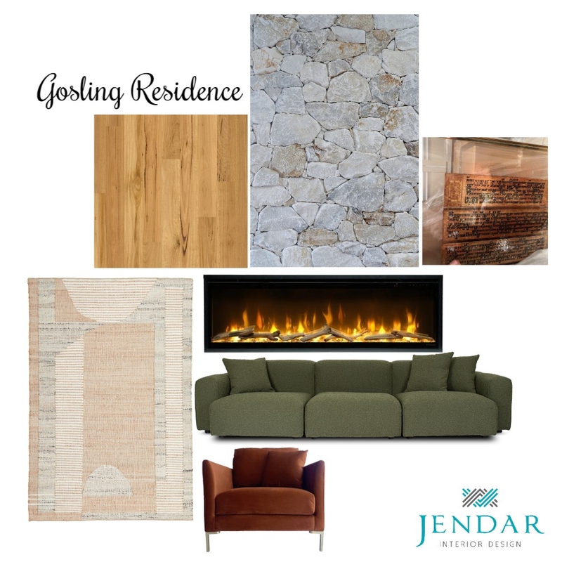 Gosling Fireplace Mood Board by Jendar Interior Design on Style Sourcebook