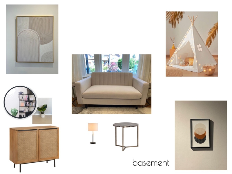 basement Mood Board by pamela@dressthisspace on Style Sourcebook