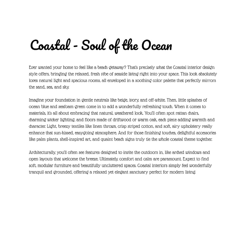 Coastal - Soul of the Ocean analysis Mood Board by HaylieC on Style Sourcebook