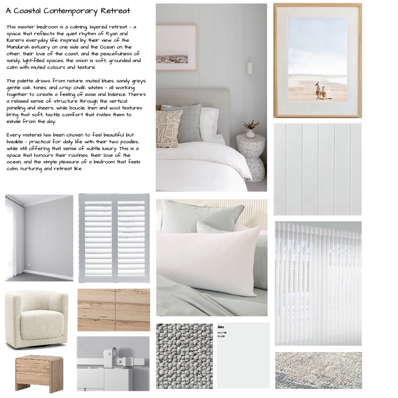 MOOD BOARD - Karen + Ryan Blue tones Mood Board by Hayley Parker on Style Sourcebook
