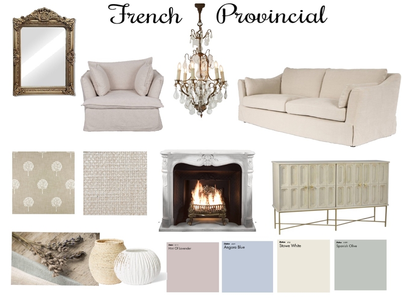 French Prov Living Room Mood Board by Debbieoday on Style Sourcebook