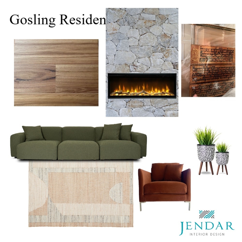 Gosling Fireplace Mood Board by Jendar Interior Design on Style Sourcebook