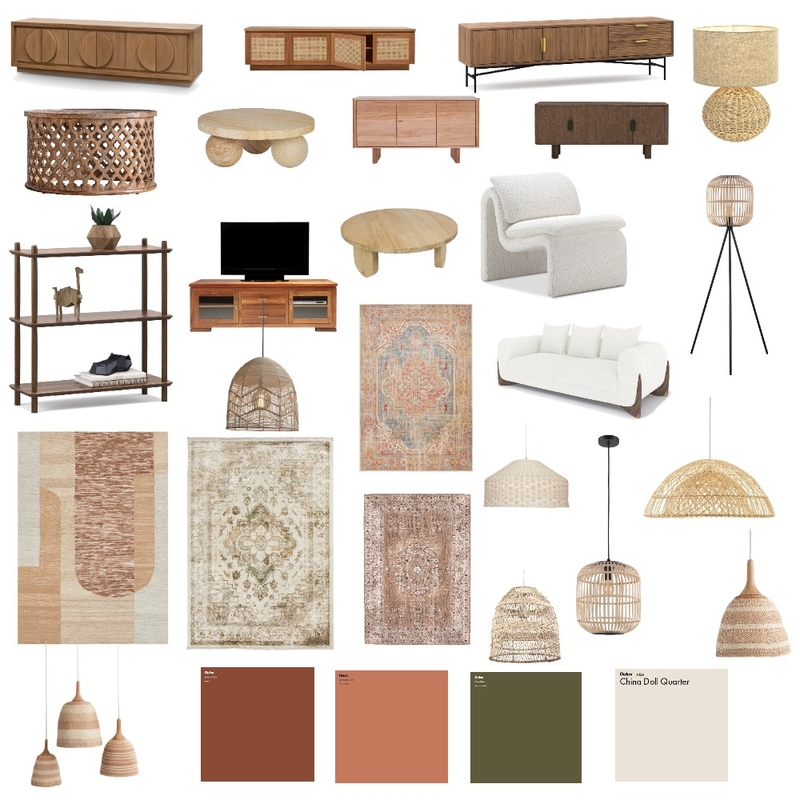 bohoo Mood Board by lorarr on Style Sourcebook