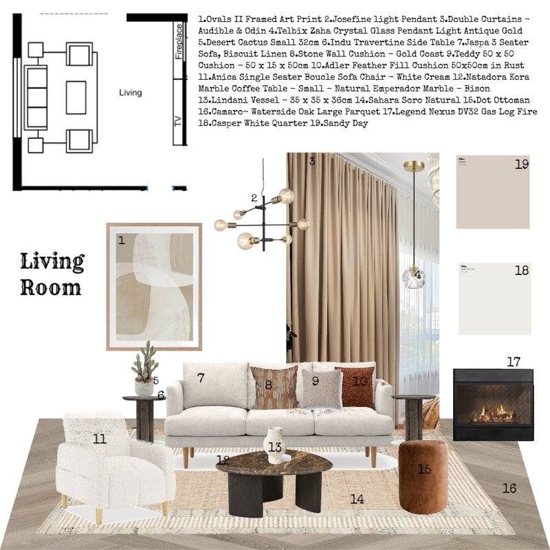Living Room Mood Board by Rekha0220 on Style Sourcebook