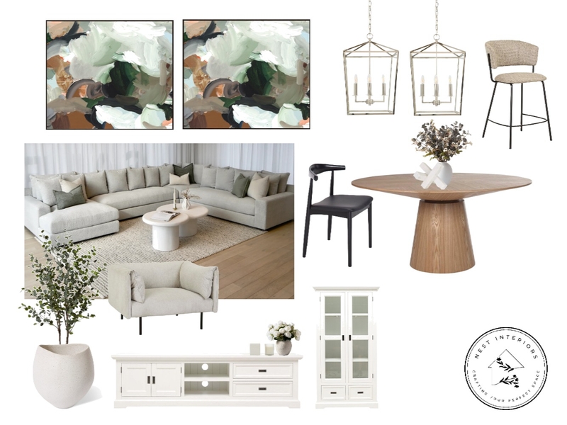 Charlene - V3 Living/Dining Mood Board by Nest Interiors on Style Sourcebook