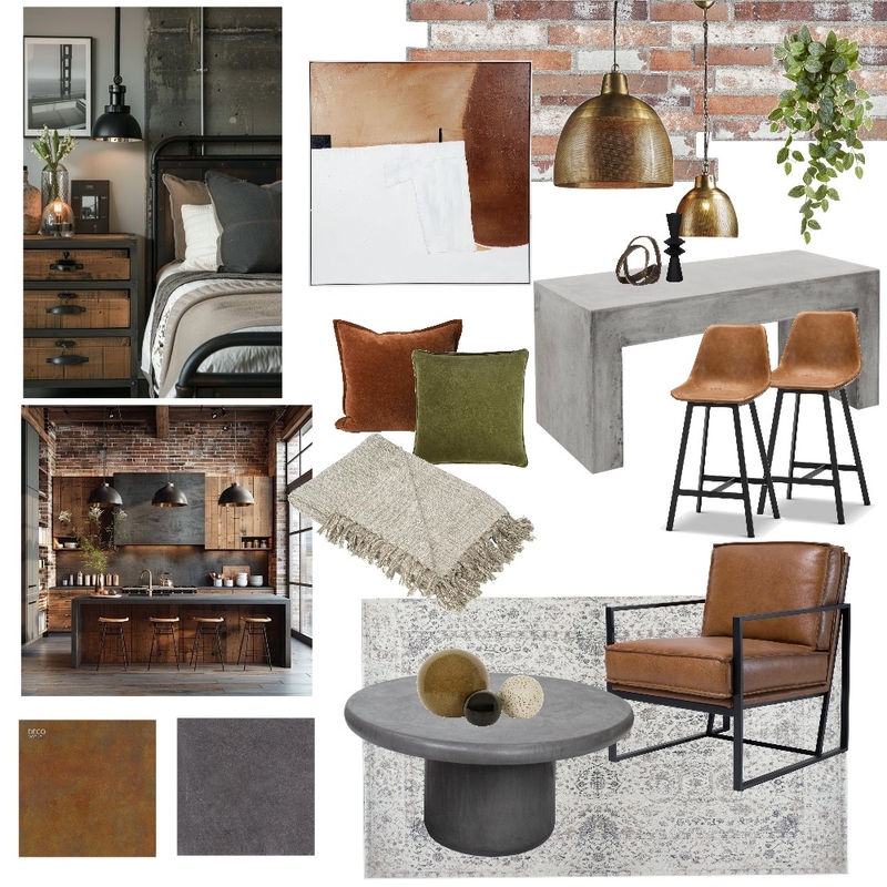 industrial Mood Board by belleanna on Style Sourcebook