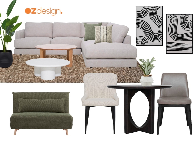 Living and Dining Mood Board by Oz Design Furniture on Style Sourcebook