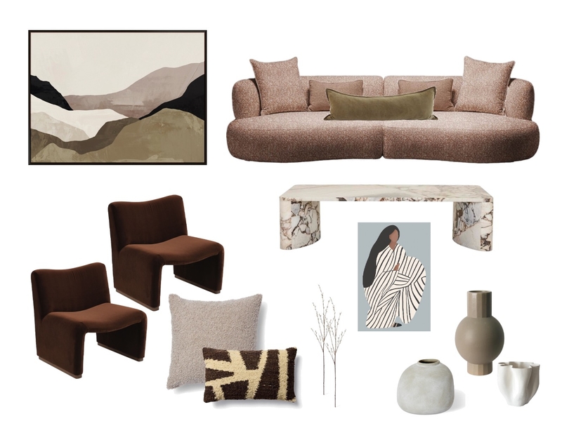 Mocha Moody Mood Board by hauss of styling on Style Sourcebook