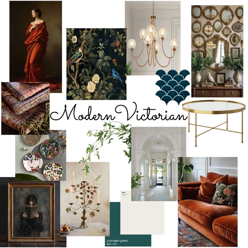 Modern Victorian Mood Board by Finch and Fable on Style Sourcebook