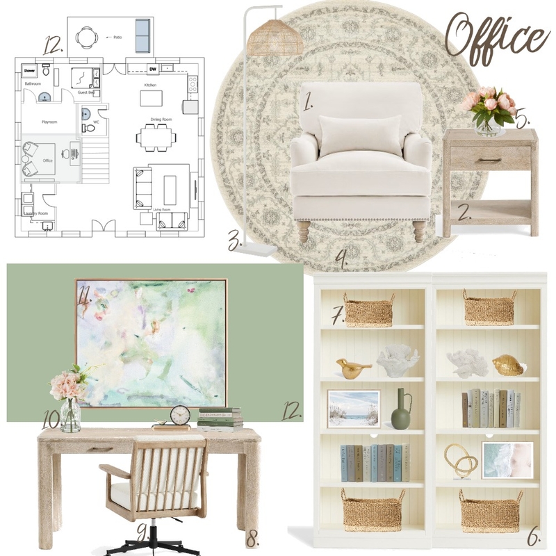 Office Style Board - Module 9 - Chloe Ray Mood Board by chloeray31 on Style Sourcebook