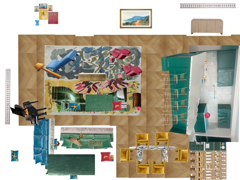 Great Room Space Planning Scale Mood Board by dl2407 on Style Sourcebook