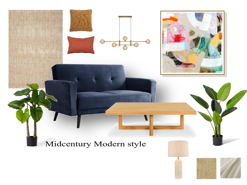 midcentury mood board Mood Board by kimia_mahmoudii on Style Sourcebook