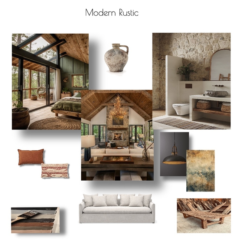 Modern Rustic Mood Board by ChrissyM28 on Style Sourcebook