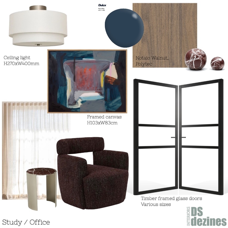 Anita Study Mood Board by DSdezines Interiors on Style Sourcebook