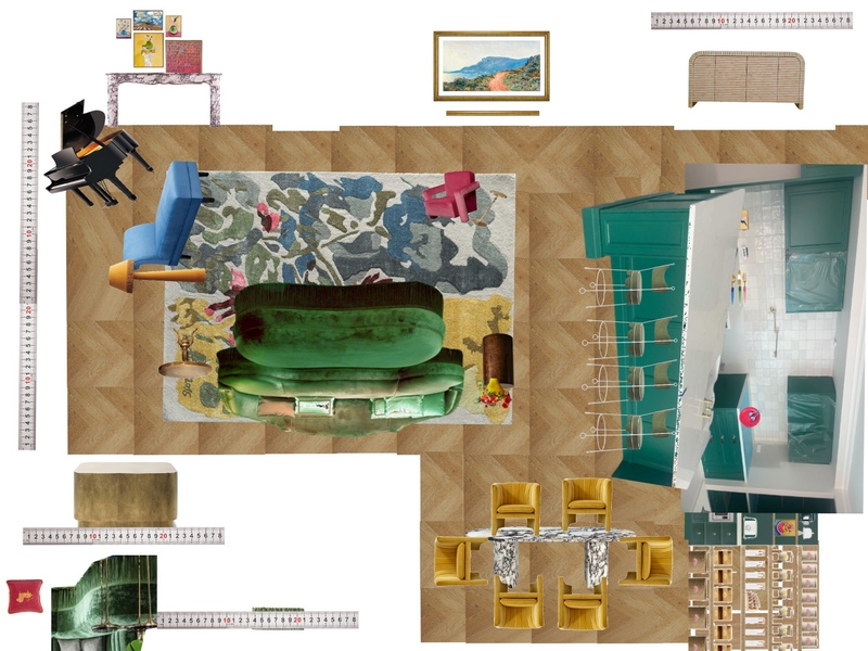 Great Room Space Planning Scale Mood Board by dl2407 on Style Sourcebook