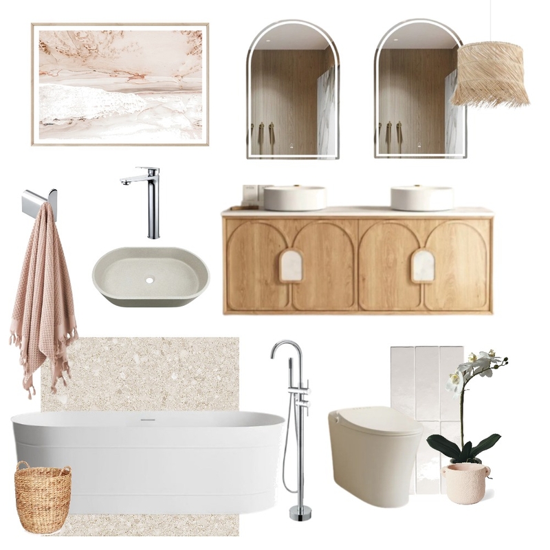 Coastal Bathroom Mood Board by ZURE on Style Sourcebook