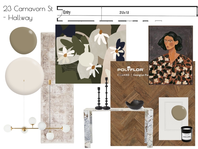Assessment 2 - Hallway Mood Board by addieobyrne on Style Sourcebook