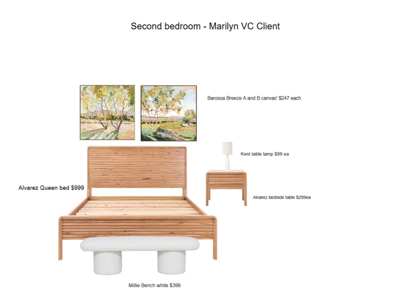 Marilyn VC Client spare bedroom Mood Board by Ange M on Style Sourcebook