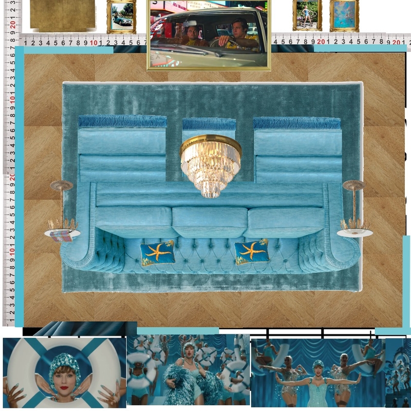 Cinema Blue Colour Drench Mood Board by dl2407 on Style Sourcebook