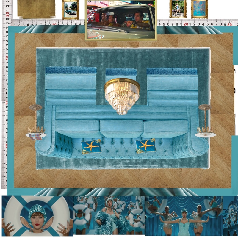 Cinema Blue Colour Drench Mood Board by dl2407 on Style Sourcebook