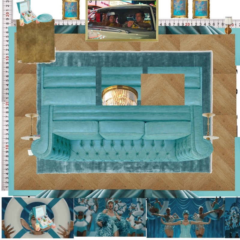 Cinema Blue Colour Drench Mood Board by dl2407 on Style Sourcebook