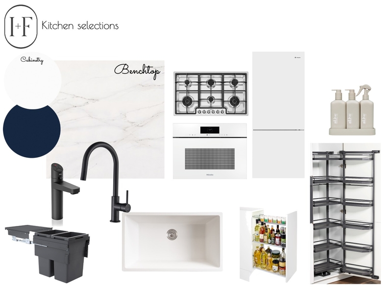 Kitchen selections Mood Board by Ivy + Finch Design on Style Sourcebook