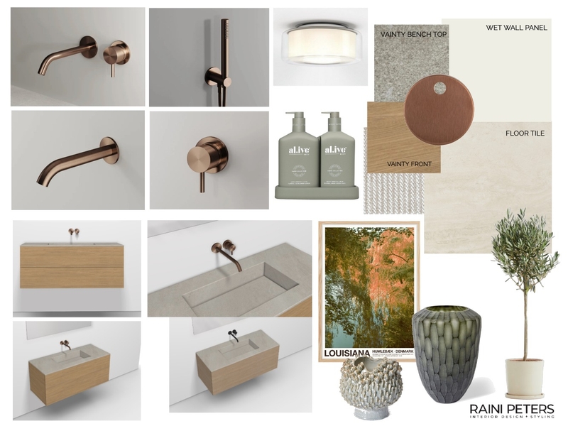 Main bathroom 5 Mood Board by Raini Peters Interior Design + Styling on Style Sourcebook