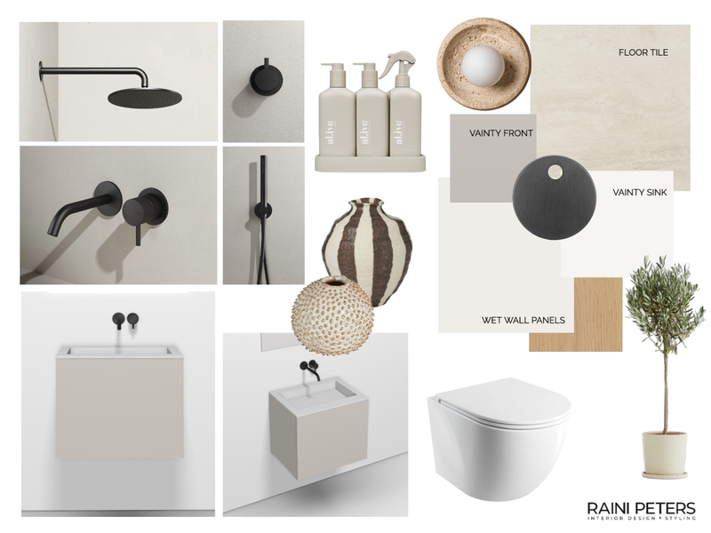Guest batrhoom 5 Mood Board by Raini Peters Interior Design + Styling on Style Sourcebook