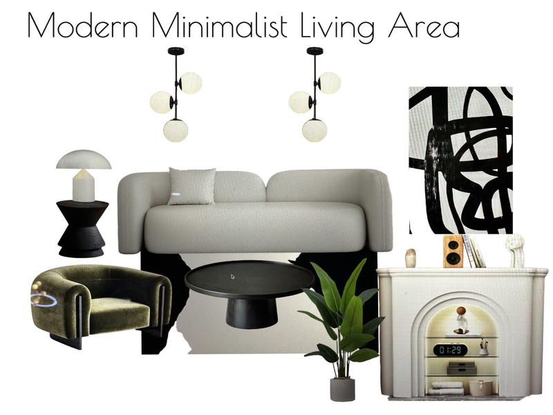 Modern Minimalist Living Area Mood Board by al1168ster@gmail.com on Style Sourcebook