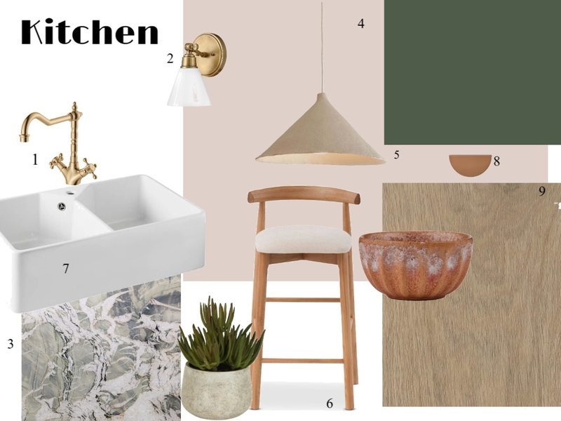Mod 9 - Kitchen Sample Board Mood Board by sineadsaunderscarroll on Style Sourcebook