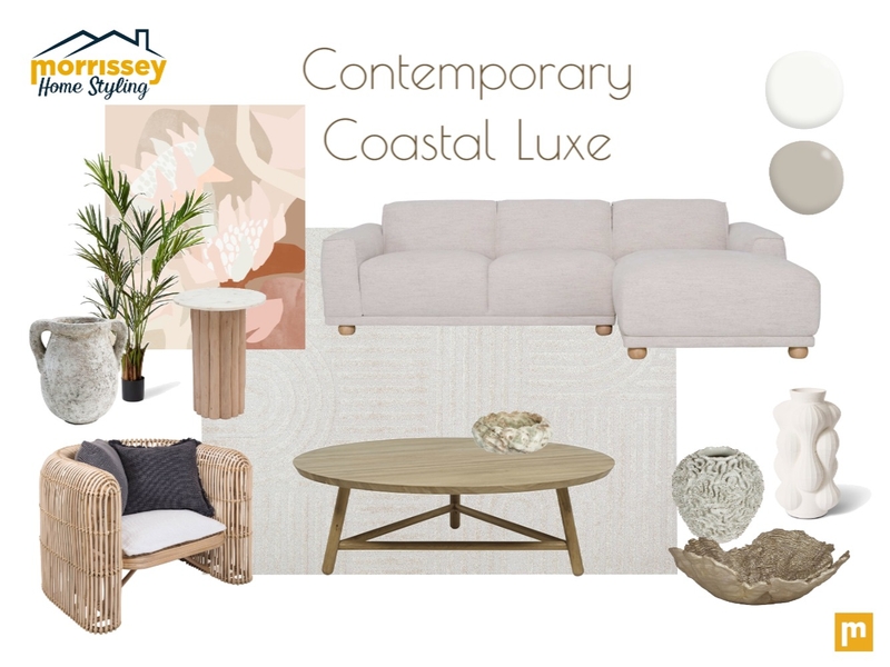 Contemporary Coastal Luxe Mood Board by Morrissey Blinds & Interiors - Home Styling on Style Sourcebook